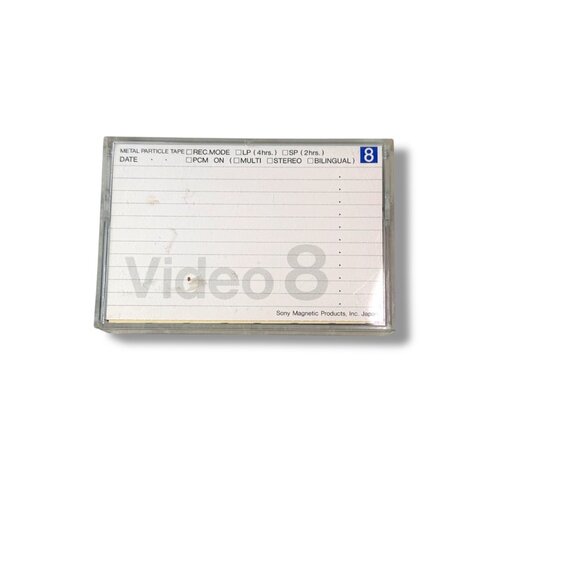 Maxell 8mm Videocassette MP 120 Minutes Blank Tape In Case - Picture 2 of 11